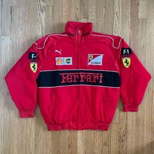 F1 Ferrari Racing Jacket Men’s Formula 1 Embroidered Retro Y2k Unisex